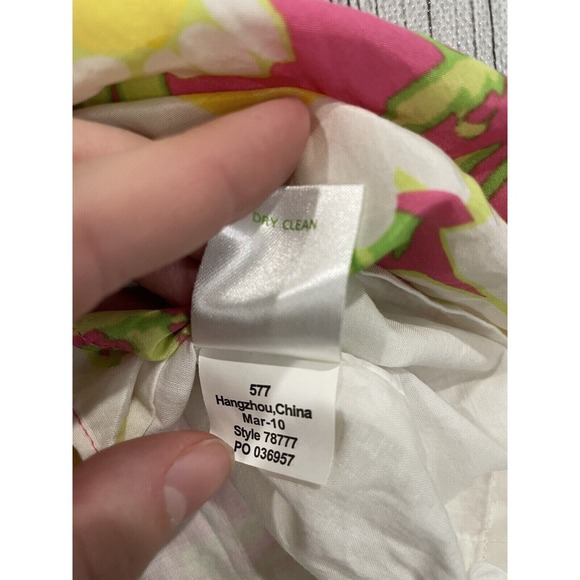 Lilly Pulitzer Briddie Strapless Hottie Pink Daisy Print Mini Dress Fit & Flare - Picture 7 of 13